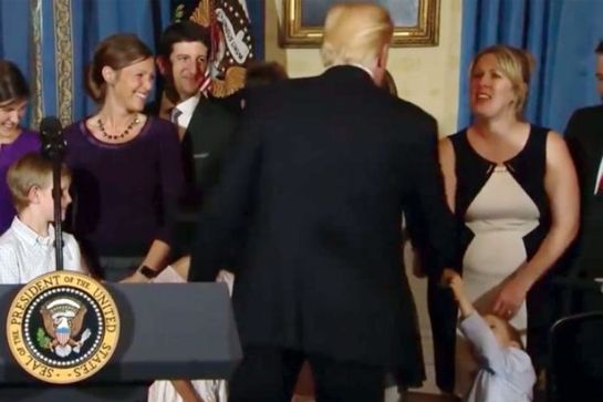 Picture about Donald Trump Ignored a Disabled Child Trying to Shake His Hand