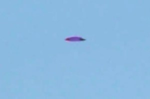 Picture about Purple UFO Filmed by Television Crew in Lima, Peru