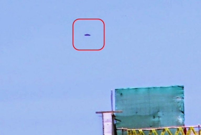 Picture about Purple UFO Filmed by Television Crew in Lima, Peru