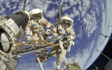 Picture Suggesting Astronauts Freaked Out During Spacewalk as Alien UFOs Fly Past ISS