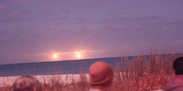 Image about Twin UFOs Witnessed & Recorded by Dozens in Vero Beach, Florida