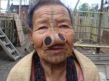 Funny Nose, Body Modification Picture of a Woman
