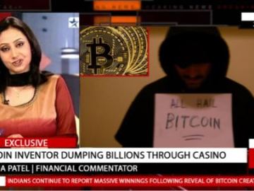 Picture about Bitcoin Inventor Giving Away Billions Through Casino