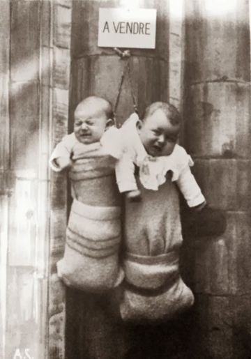 Image about Unwanted Babies For Sale in France During WW II