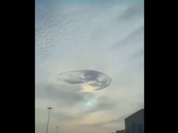 Image about Mysterious Hole in Sky of UAE - UFO or Alien Spaceship
