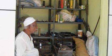 Picture about Abdul Kalam's Brother's Umbrella Repair Shop