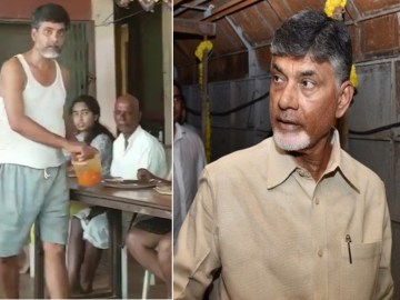 Image about Chandrababu Naidu Serving in Hotel Post Election Results