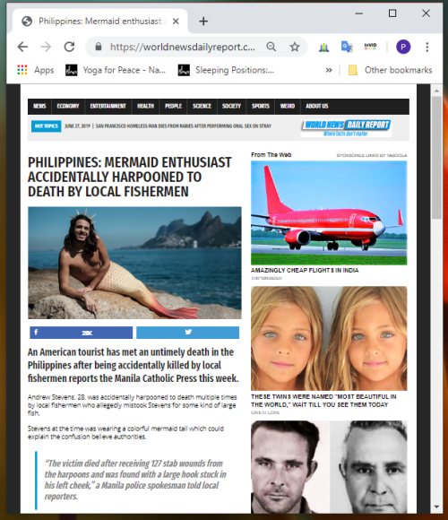 Image about Philippines Fishermen Killed Mermaid Enthusiast Accidentally