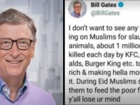 Image about Bill Gates Supporting Muslims' Animal Sacrifice on Eid