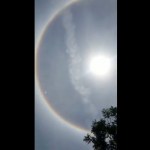 Image about Rare Full Circle Rainbow Brahma Dhanush Seen in Gujarat