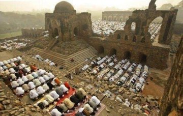 Image about Last Prayers Offered in Demolished Babri Masjid, Photograph