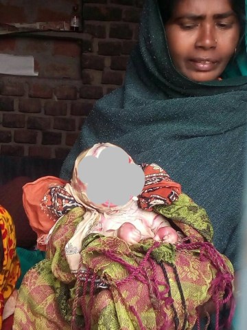 Image about Alien, Demon Baby Born from Woman Womb in India