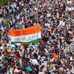Image of CAA Protestors Replace Ashoka Chakra with Islamic Shahada