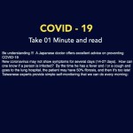 Image about Japanese Doctor COVID-19 Self-Check & Prevention