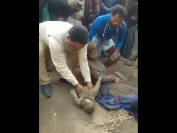 Image about Mother, Child Buried Alive by Hindus in Delhi Riots - Video