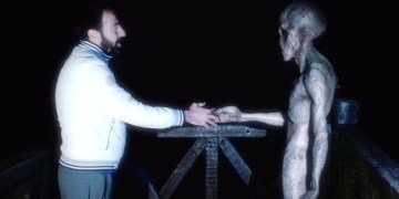 Image about Alien Makes Contact With Human, Video