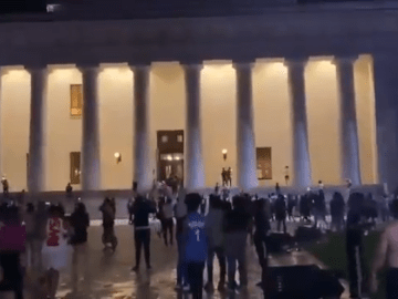 Image about Protestors Broke Inside White House, Trump Fleed