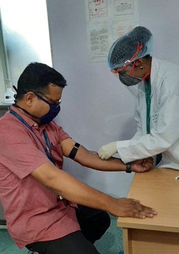 Image about Bharat Biotech VP Takes First Dose of Corona Vaccine