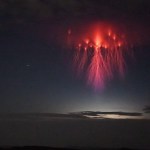 Image of Jellyfish Sprite Photo, Rare Atmospheric Phenomenon in Sky