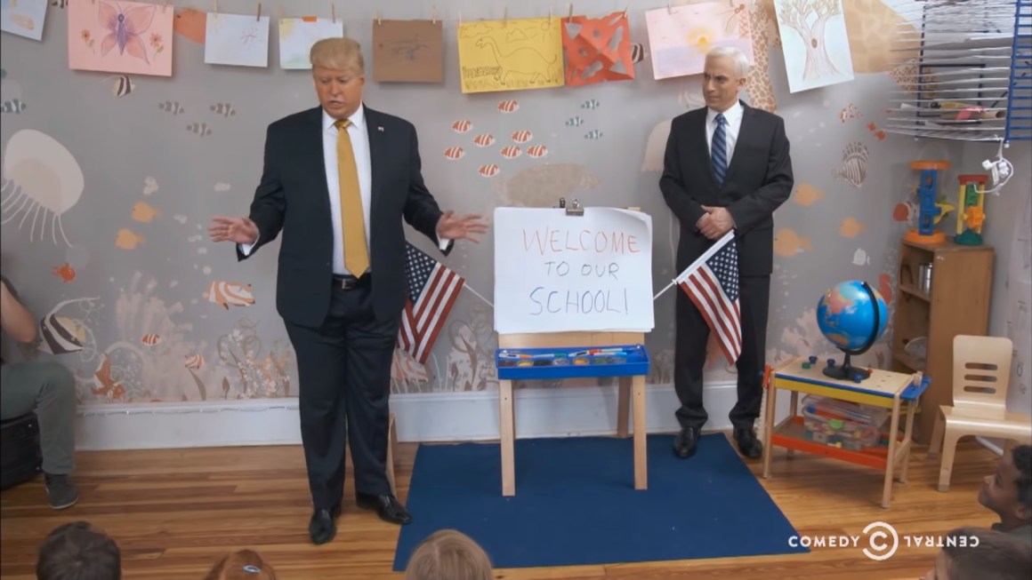 Image of Actors in Comedy Central program, The President Show