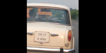 Image about Premier Padmini Car Runs on Highway Without Driver, Video
