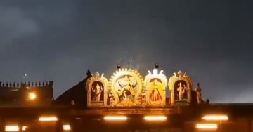 Image about Miracle Rain Shower Only on Nataraja Temple Idol