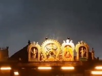 Image about Miracle Rain Shower Only on Nataraja Temple Idol