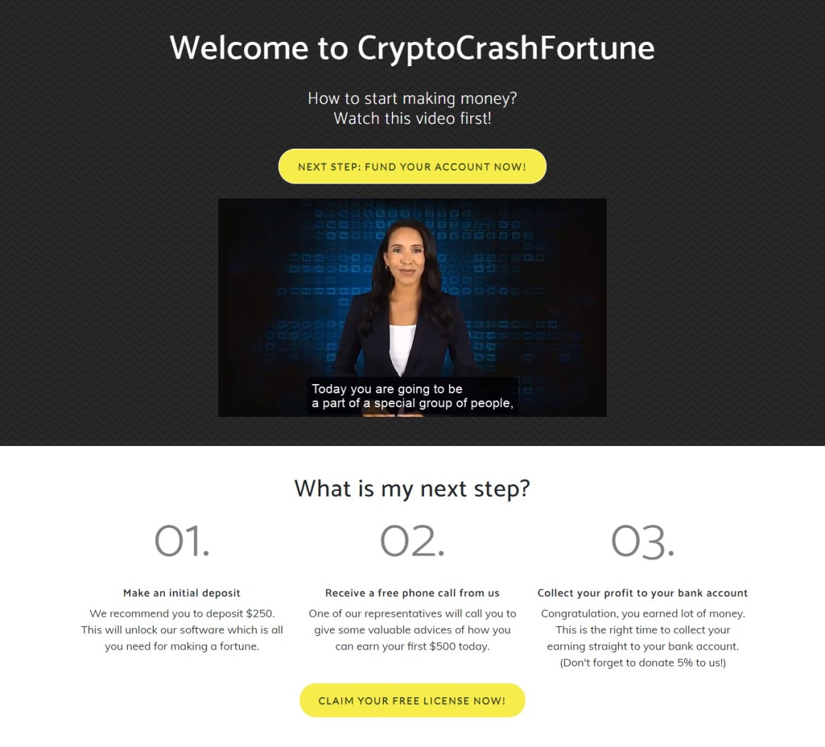 Image of Deceiving readers into joining a Bitcoin platform