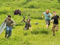 Image about Bear Chases National Geographic Crew During Filming