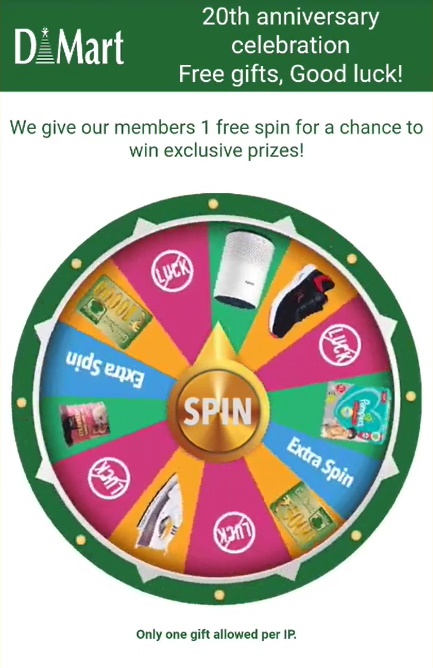 Image about DMart 20th Anniversary Celebration Free Gifts