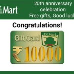 Image about DMart 20th Anniversary Celebration Free Gifts