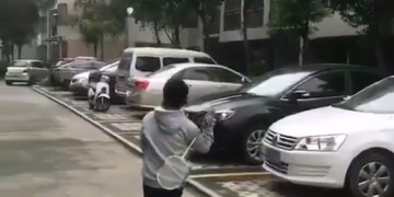 Image about Playing Badminton Alone With the Wind, Video